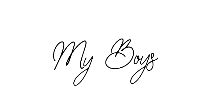 This is the best signature style for the My Boys name. Also you like these signature font (Bearetta-2O07w). Mix name signature. My Boys signature style 12 images and pictures png