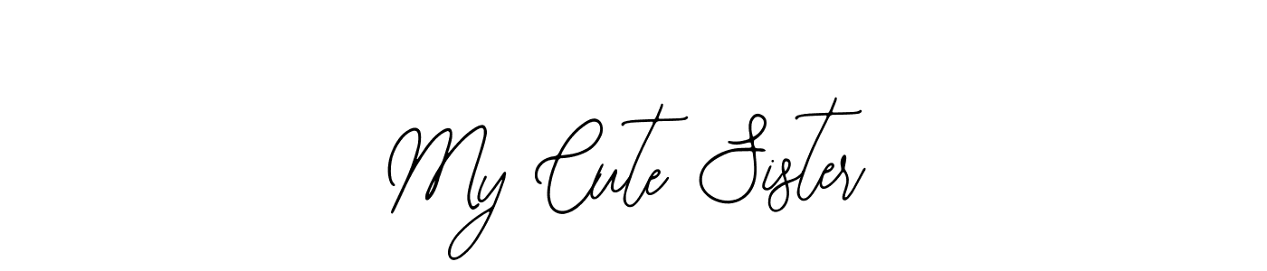 Create a beautiful signature design for name My Cute Sister. With this signature (Bearetta-2O07w) fonts, you can make a handwritten signature for free. My Cute Sister signature style 12 images and pictures png