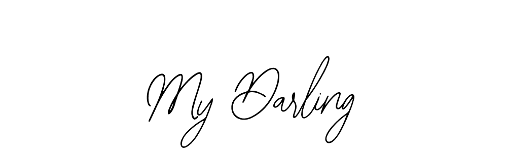 Design your own signature with our free online signature maker. With this signature software, you can create a handwritten (Bearetta-2O07w) signature for name My Darling. My Darling signature style 12 images and pictures png
