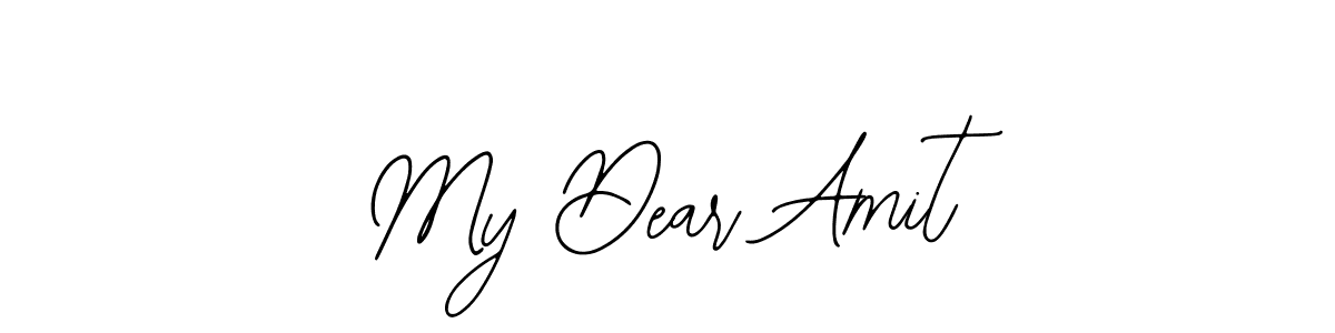 Use a signature maker to create a handwritten signature online. With this signature software, you can design (Bearetta-2O07w) your own signature for name My Dear Amit. My Dear Amit signature style 12 images and pictures png