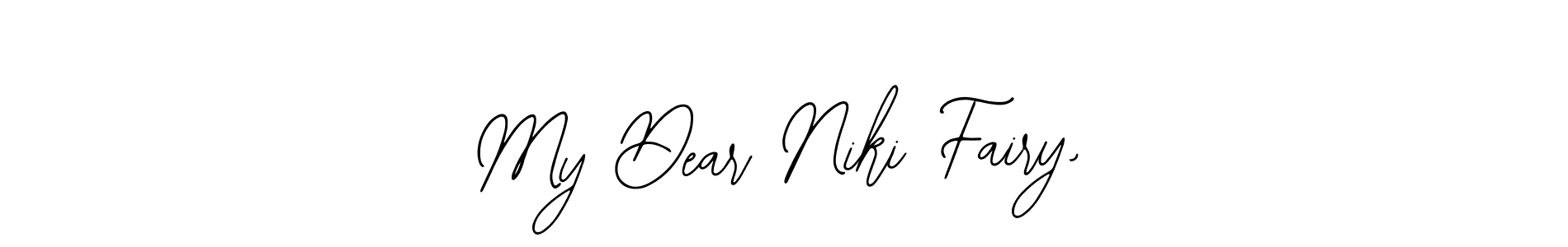 Create a beautiful signature design for name My Dear Niki Fairy,. With this signature (Bearetta-2O07w) fonts, you can make a handwritten signature for free. My Dear Niki Fairy, signature style 12 images and pictures png