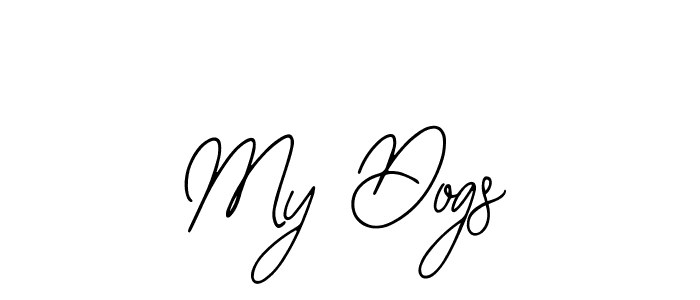 Make a short My Dogs signature style. Manage your documents anywhere anytime using Bearetta-2O07w. Create and add eSignatures, submit forms, share and send files easily. My Dogs signature style 12 images and pictures png