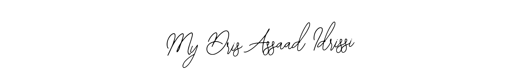 How to Draw My Dris Assaad Idrissi signature style? Bearetta-2O07w is a latest design signature styles for name My Dris Assaad Idrissi. My Dris Assaad Idrissi signature style 12 images and pictures png