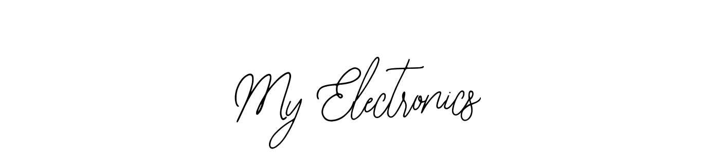 Bearetta-2O07w is a professional signature style that is perfect for those who want to add a touch of class to their signature. It is also a great choice for those who want to make their signature more unique. Get My Electronics name to fancy signature for free. My Electronics signature style 12 images and pictures png