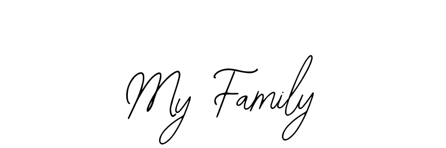 Create a beautiful signature design for name My Family. With this signature (Bearetta-2O07w) fonts, you can make a handwritten signature for free. My Family signature style 12 images and pictures png