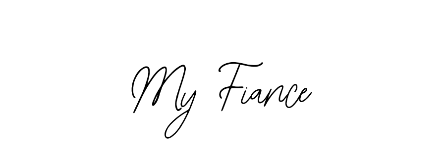 How to make My Fiance name signature. Use Bearetta-2O07w style for creating short signs online. This is the latest handwritten sign. My Fiance signature style 12 images and pictures png