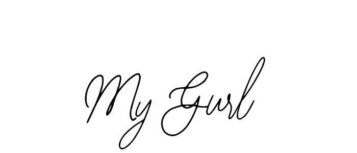 How to make My Gurl name signature. Use Bearetta-2O07w style for creating short signs online. This is the latest handwritten sign. My Gurl signature style 12 images and pictures png