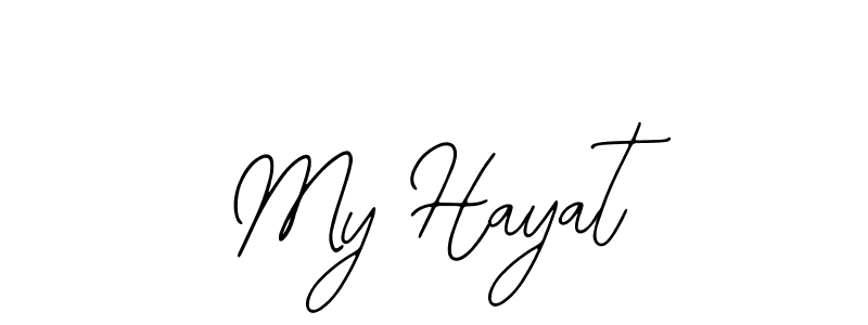 Make a beautiful signature design for name My Hayat. Use this online signature maker to create a handwritten signature for free. My Hayat signature style 12 images and pictures png