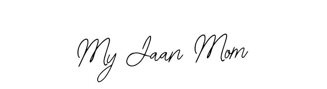 How to make My Jaan Mom name signature. Use Bearetta-2O07w style for creating short signs online. This is the latest handwritten sign. My Jaan Mom signature style 12 images and pictures png