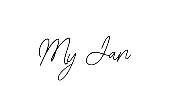 Design your own signature with our free online signature maker. With this signature software, you can create a handwritten (Bearetta-2O07w) signature for name My Jan. My Jan signature style 12 images and pictures png