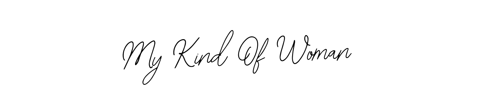 Bearetta-2O07w is a professional signature style that is perfect for those who want to add a touch of class to their signature. It is also a great choice for those who want to make their signature more unique. Get My Kind Of Woman name to fancy signature for free. My Kind Of Woman signature style 12 images and pictures png