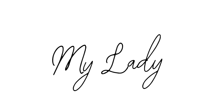 The best way (Bearetta-2O07w) to make a short signature is to pick only two or three words in your name. The name My Lady include a total of six letters. For converting this name. My Lady signature style 12 images and pictures png