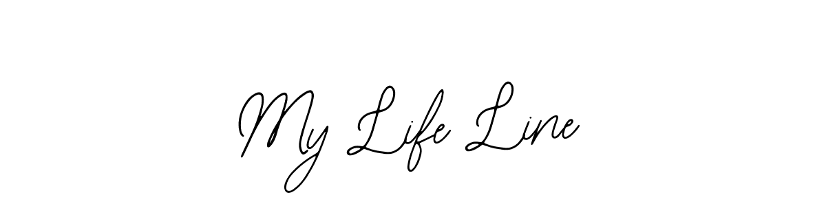 Also You can easily find your signature by using the search form. We will create My Life Line name handwritten signature images for you free of cost using Bearetta-2O07w sign style. My Life Line signature style 12 images and pictures png