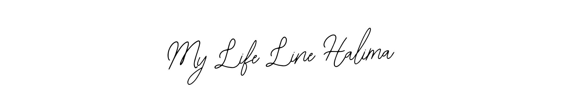 Use a signature maker to create a handwritten signature online. With this signature software, you can design (Bearetta-2O07w) your own signature for name My Life Line Halima. My Life Line Halima signature style 12 images and pictures png