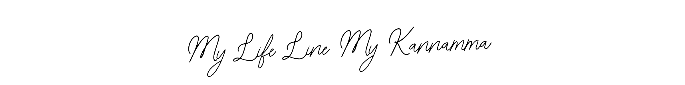 How to make My Life Line My Kannamma name signature. Use Bearetta-2O07w style for creating short signs online. This is the latest handwritten sign. My Life Line My Kannamma signature style 12 images and pictures png