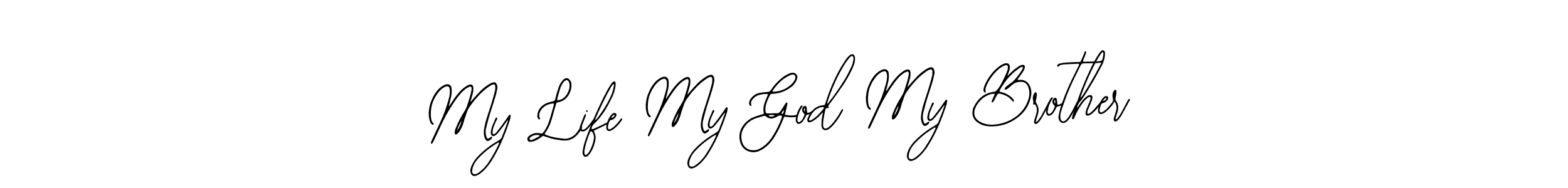 You can use this online signature creator to create a handwritten signature for the name My Life My God My Brother. This is the best online autograph maker. My Life My God My Brother signature style 12 images and pictures png