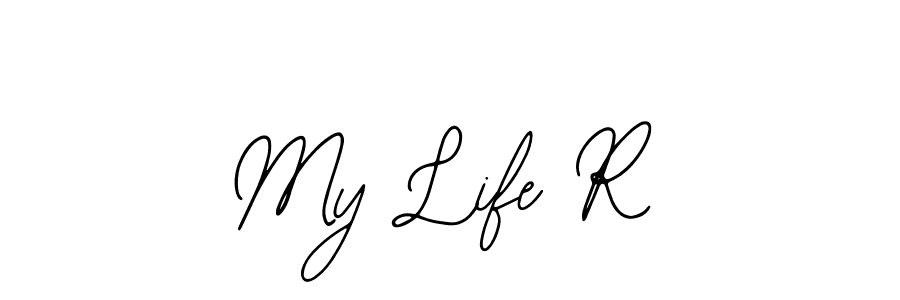 Design your own signature with our free online signature maker. With this signature software, you can create a handwritten (Bearetta-2O07w) signature for name My Life R. My Life R signature style 12 images and pictures png