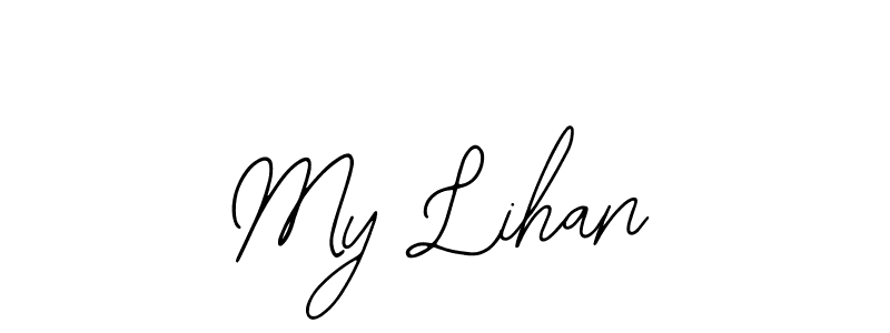 Make a short My Lihan signature style. Manage your documents anywhere anytime using Bearetta-2O07w. Create and add eSignatures, submit forms, share and send files easily. My Lihan signature style 12 images and pictures png