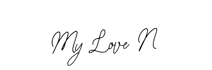 How to Draw My Love N signature style? Bearetta-2O07w is a latest design signature styles for name My Love N. My Love N signature style 12 images and pictures png