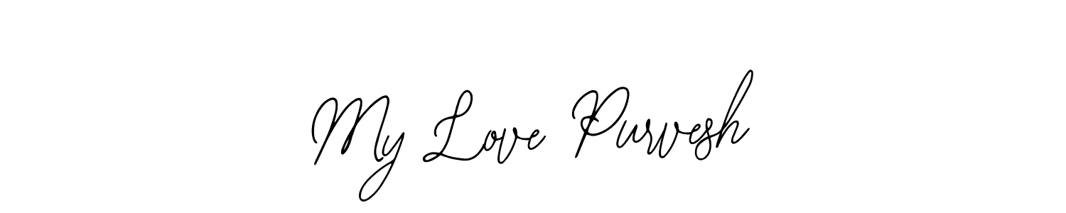 Similarly Bearetta-2O07w is the best handwritten signature design. Signature creator online .You can use it as an online autograph creator for name My Love Purvesh. My Love Purvesh signature style 12 images and pictures png