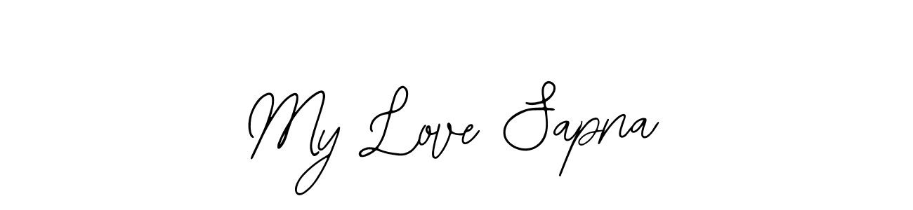 My Love Sapna stylish signature style. Best Handwritten Sign (Bearetta-2O07w) for my name. Handwritten Signature Collection Ideas for my name My Love Sapna. My Love Sapna signature style 12 images and pictures png