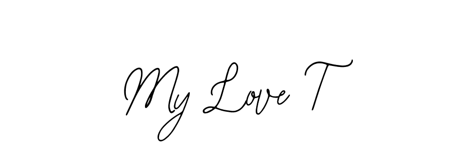 Bearetta-2O07w is a professional signature style that is perfect for those who want to add a touch of class to their signature. It is also a great choice for those who want to make their signature more unique. Get My Love T name to fancy signature for free. My Love T signature style 12 images and pictures png