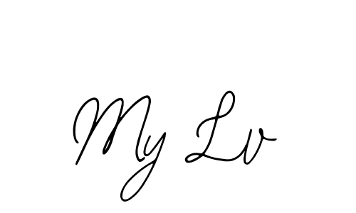 Design your own signature with our free online signature maker. With this signature software, you can create a handwritten (Bearetta-2O07w) signature for name My Lv. My Lv signature style 12 images and pictures png