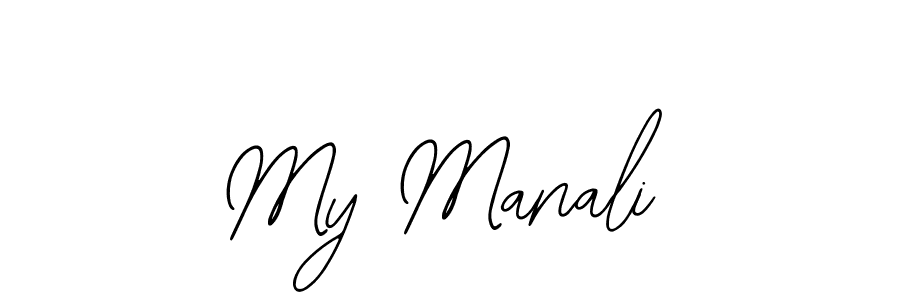 Make a beautiful signature design for name My Manali. With this signature (Bearetta-2O07w) style, you can create a handwritten signature for free. My Manali signature style 12 images and pictures png