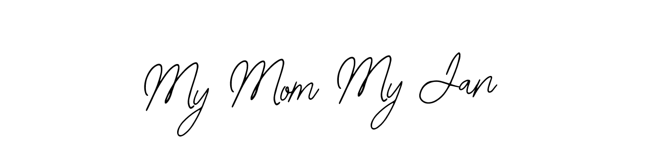 The best way (Bearetta-2O07w) to make a short signature is to pick only two or three words in your name. The name My Mom My Jan include a total of six letters. For converting this name. My Mom My Jan signature style 12 images and pictures png