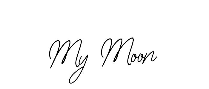 if you are searching for the best signature style for your name My Moon. so please give up your signature search. here we have designed multiple signature styles  using Bearetta-2O07w. My Moon signature style 12 images and pictures png