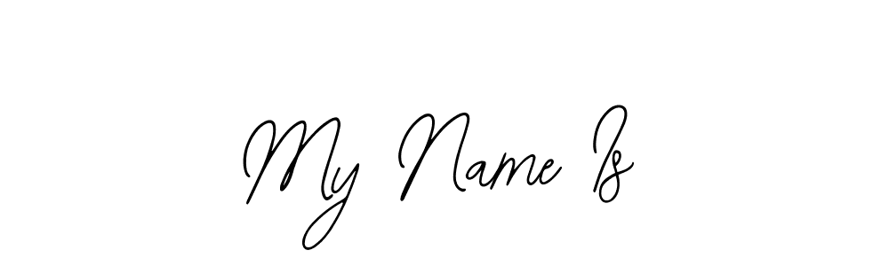How to Draw My Name Is signature style? Bearetta-2O07w is a latest design signature styles for name My Name Is. My Name Is signature style 12 images and pictures png