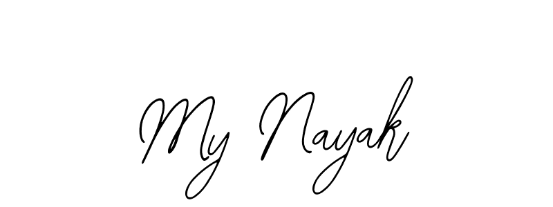How to make My Nayak name signature. Use Bearetta-2O07w style for creating short signs online. This is the latest handwritten sign. My Nayak signature style 12 images and pictures png