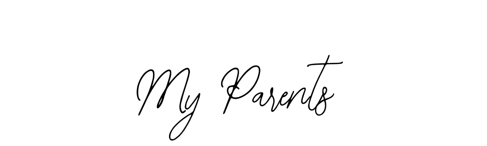Use a signature maker to create a handwritten signature online. With this signature software, you can design (Bearetta-2O07w) your own signature for name My Parents. My Parents signature style 12 images and pictures png