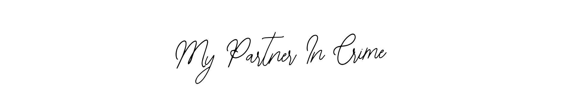 You can use this online signature creator to create a handwritten signature for the name My Partner In Crime. This is the best online autograph maker. My Partner In Crime signature style 12 images and pictures png