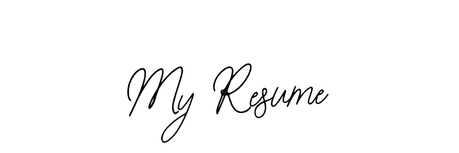 Also we have My Resume name is the best signature style. Create professional handwritten signature collection using Bearetta-2O07w autograph style. My Resume signature style 12 images and pictures png