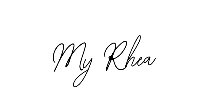 This is the best signature style for the My Rhea name. Also you like these signature font (Bearetta-2O07w). Mix name signature. My Rhea signature style 12 images and pictures png