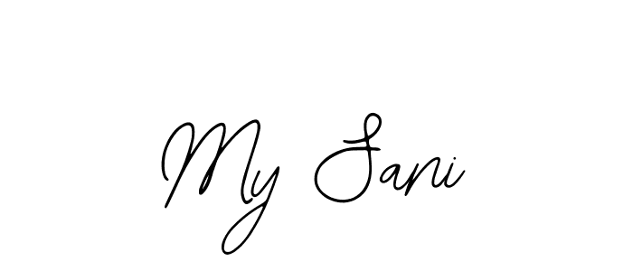 Make a beautiful signature design for name My Sani. With this signature (Bearetta-2O07w) style, you can create a handwritten signature for free. My Sani signature style 12 images and pictures png