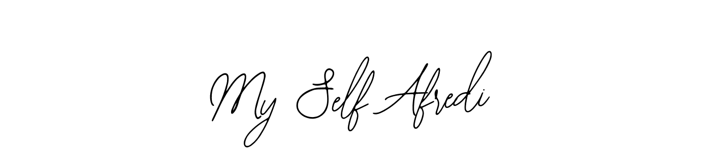 How to make My Self Afredi name signature. Use Bearetta-2O07w style for creating short signs online. This is the latest handwritten sign. My Self Afredi signature style 12 images and pictures png