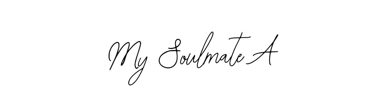 Make a beautiful signature design for name My Soulmate A. With this signature (Bearetta-2O07w) style, you can create a handwritten signature for free. My Soulmate A signature style 12 images and pictures png