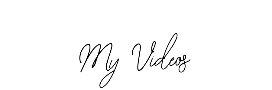 Make a short My Videos signature style. Manage your documents anywhere anytime using Bearetta-2O07w. Create and add eSignatures, submit forms, share and send files easily. My Videos signature style 12 images and pictures png