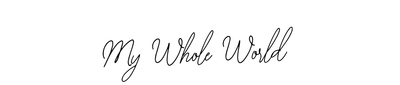 This is the best signature style for the My Whole World name. Also you like these signature font (Bearetta-2O07w). Mix name signature. My Whole World signature style 12 images and pictures png