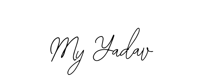 Design your own signature with our free online signature maker. With this signature software, you can create a handwritten (Bearetta-2O07w) signature for name My Yadav. My Yadav signature style 12 images and pictures png