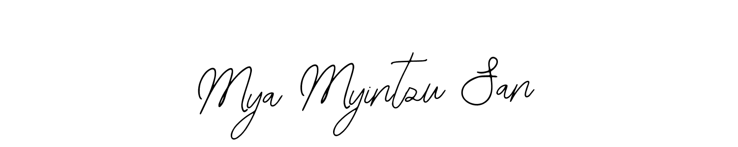 This is the best signature style for the Mya Myintzu San name. Also you like these signature font (Bearetta-2O07w). Mix name signature. Mya Myintzu San signature style 12 images and pictures png