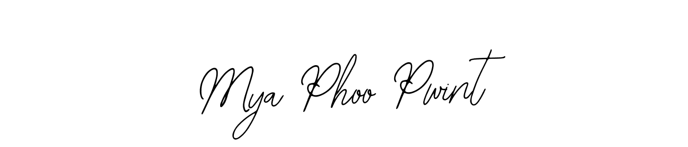Also You can easily find your signature by using the search form. We will create Mya Phoo Pwint name handwritten signature images for you free of cost using Bearetta-2O07w sign style. Mya Phoo Pwint signature style 12 images and pictures png