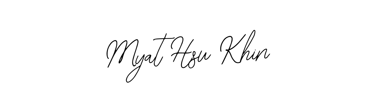Design your own signature with our free online signature maker. With this signature software, you can create a handwritten (Bearetta-2O07w) signature for name Myat Hsu Khin. Myat Hsu Khin signature style 12 images and pictures png