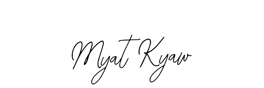 Design your own signature with our free online signature maker. With this signature software, you can create a handwritten (Bearetta-2O07w) signature for name Myat Kyaw. Myat Kyaw signature style 12 images and pictures png