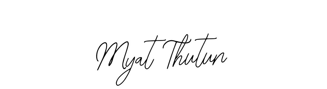 Design your own signature with our free online signature maker. With this signature software, you can create a handwritten (Bearetta-2O07w) signature for name Myat Thutun. Myat Thutun signature style 12 images and pictures png