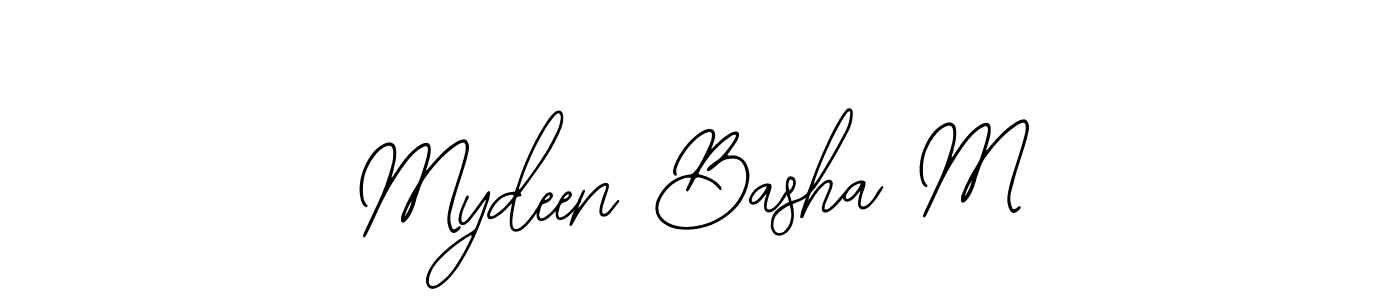 How to make Mydeen Basha M signature? Bearetta-2O07w is a professional autograph style. Create handwritten signature for Mydeen Basha M name. Mydeen Basha M signature style 12 images and pictures png