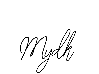 Use a signature maker to create a handwritten signature online. With this signature software, you can design (Bearetta-2O07w) your own signature for name Mydk. Mydk signature style 12 images and pictures png