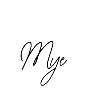 Use a signature maker to create a handwritten signature online. With this signature software, you can design (Bearetta-2O07w) your own signature for name Mye. Mye signature style 12 images and pictures png